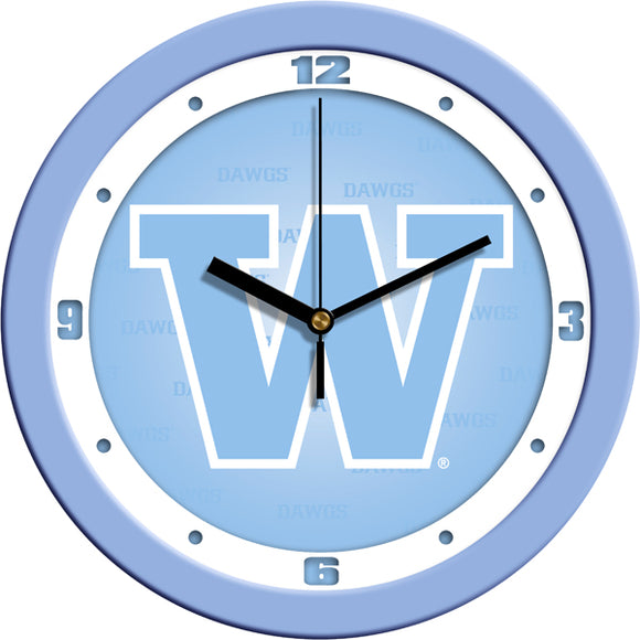 Washington Huskies Wall Clock - Baby Blue