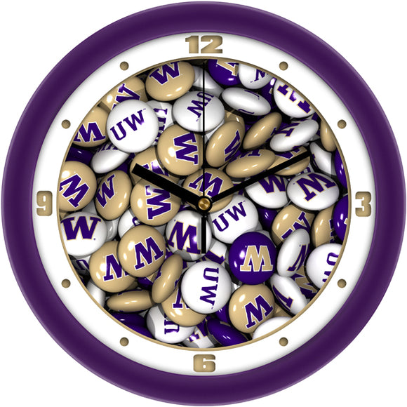 Washington Huskies Wall Clock - Candy