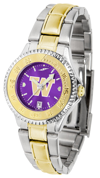 Washington Huskies Competitor Two-Tone Ladies Watch - AnoChrome