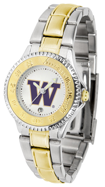 Washington Huskies Competitor Two-Tone Ladies Watch