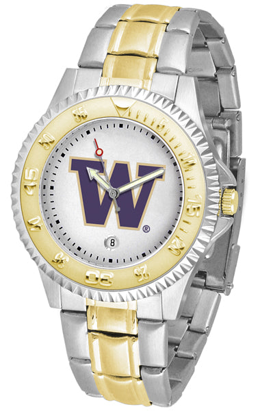 Washington Huskies Competitor Two-Tone Men’s Watch