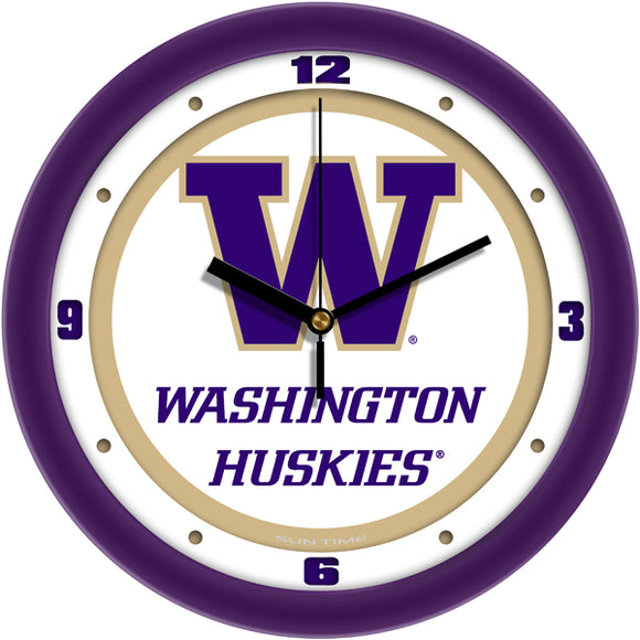 Washington Huskies Wall Clock - Traditional