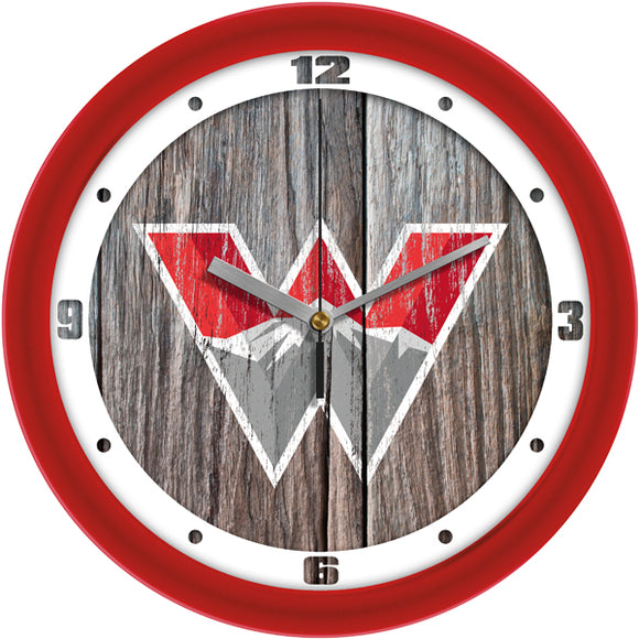 Western Colorado University Wall Clock - Weathered Wood
