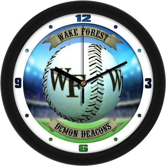 Wake Forest Wall Clock - Baseball Home Run