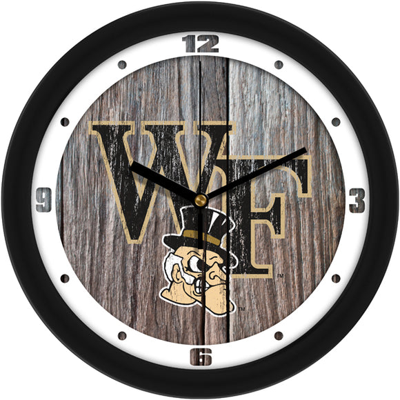 Wake Forest Wall Clock - Weathered Wood