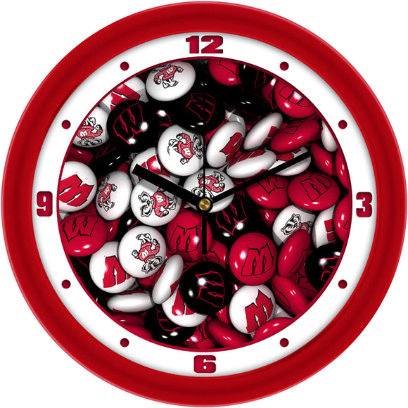 Wisconsin Badgers Wall Clock - Candy