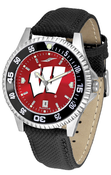 Wisconsin Badgers Competitor Men’s Watch - AnoChrome - Color Bezel