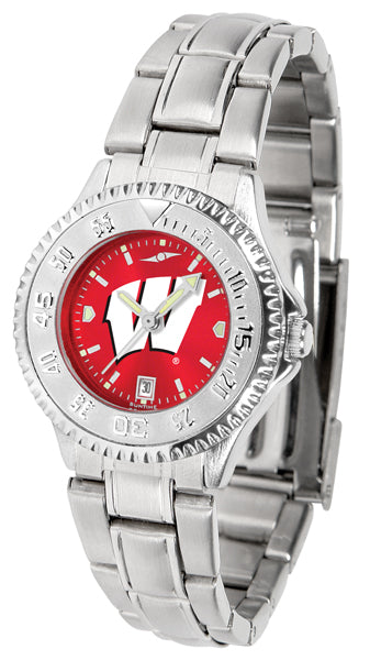Wisconsin Badgers Competitor Steel Ladies Watch - AnoChrome