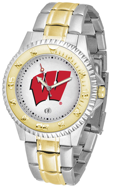 Wisconsin Badgers Competitor Two-Tone Men’s Watch