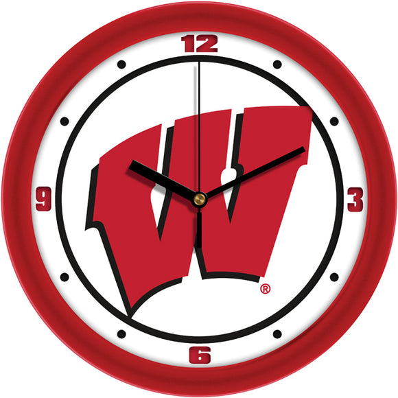 Wisconsin Badgers Wall Clock - Traditional