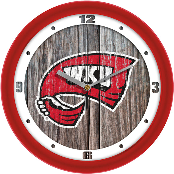 Western Kentucky Wall Clock - Weathered Wood