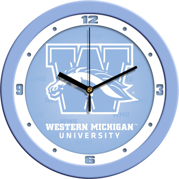 Western Michigan Wall Clock - Baby Blue