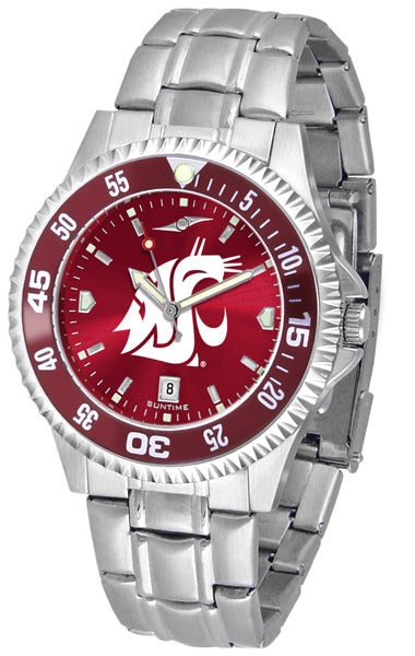Washington State Competitor Steel Men’s Watch - AnoChrome- Color Bezel