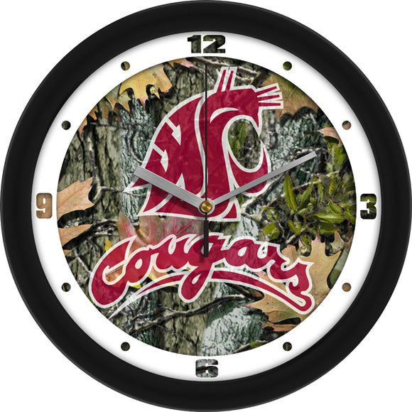Washington State Wall Clock - Camo