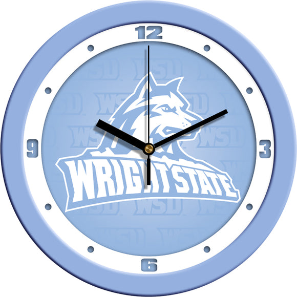Wright State Wall Clock - Baby Blue