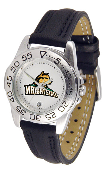 Wright State Sport Leather Ladies Watch