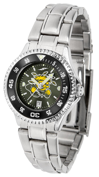 Wichita State Competitor Steel Ladies Watch - AnoChrome - Color Bezel