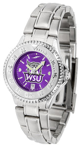 Weber State Competitor Steel Ladies Watch - AnoChrome