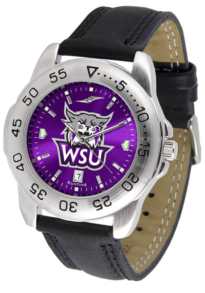 Weber State Sport Leather Men’s Watch - AnoChrome