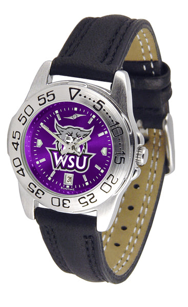 Weber State Sport Leather Ladies Watch - AnoChrome