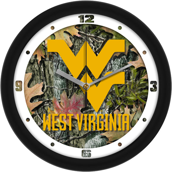 West Virginia Wall Clock - Camo