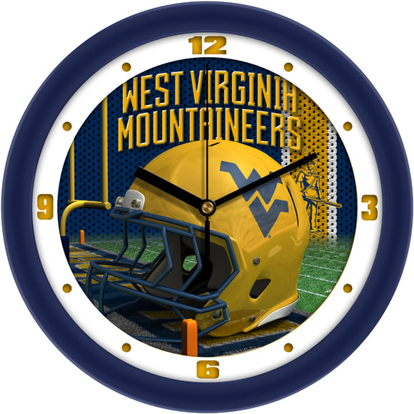 West Virginia Wall Clock - Football Helmet