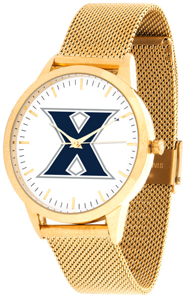 Xavier Statement Mesh Band Unisex Watch - Gold