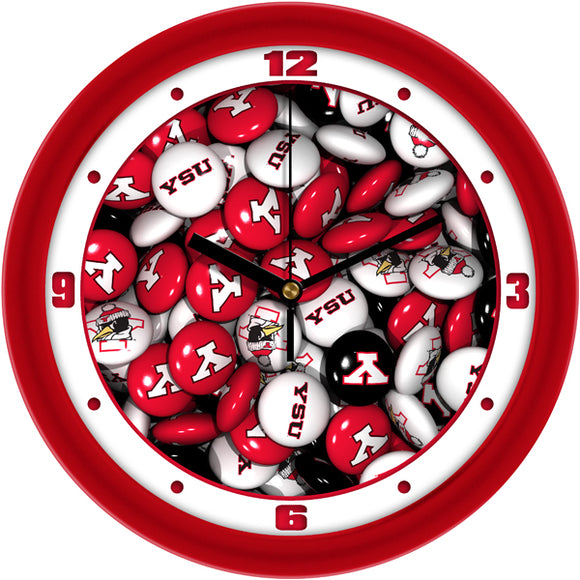 Youngstown State Wall Clock - Candy