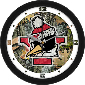 Youngstown State Wall Clock - Camo