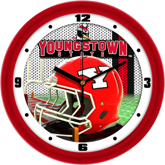 Youngstown State Wall Clock - Football Helmet