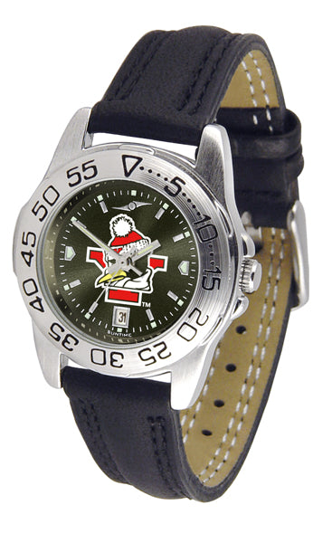 Youngstown State Sport Leather Ladies Watch - AnoChrome