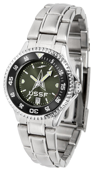 US Space Force Competitor Steel Ladies Watch - AnoChrome - Color Bezel
