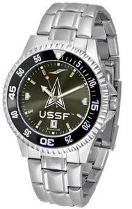 US Space Force Competitor Steel Men’s Watch - AnoChrome- Color Bezel