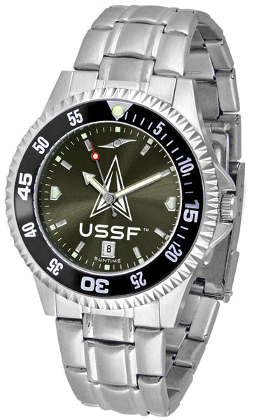 US Space Force Competitor Steel Men’s Watch - AnoChrome- Color Bezel