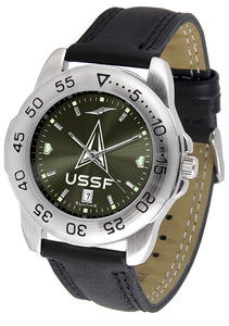 US Space Force Sport Leather Men’s Watch - AnoChrome